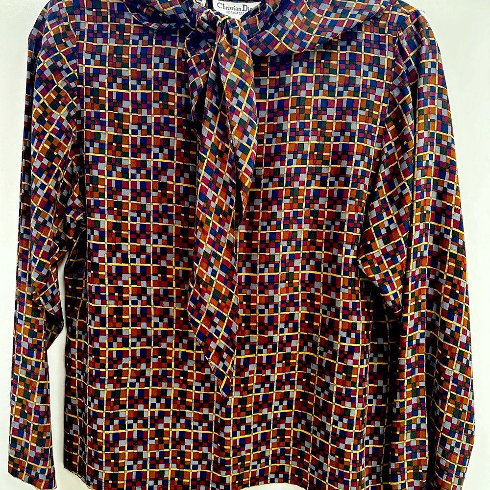 Christian Dior Vintage Women’s Silk Blouse - Picture 3 of 7